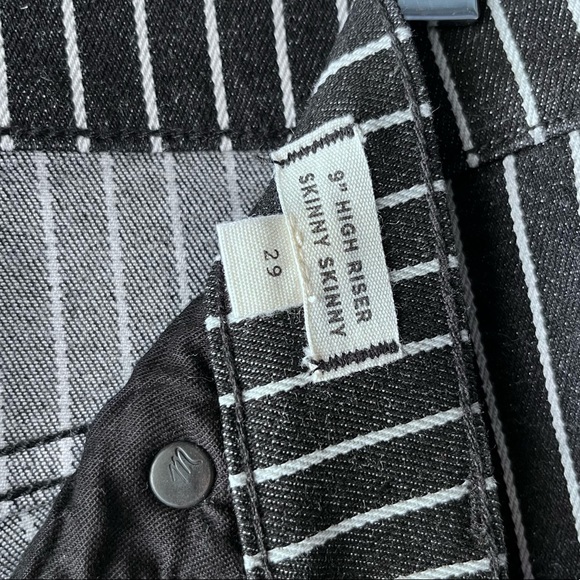 Madewell 9” High Riser Skinny Railroad Stripe Limited Edition Jeans 29 - Picture 12 of 13